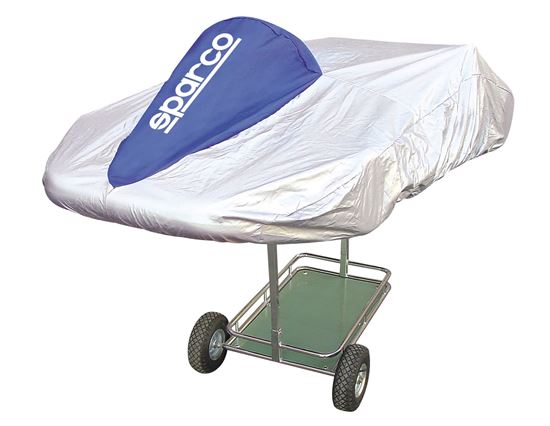 Sparco Kart Cover Silver/Blue (02712A)