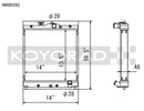 Radiador de aluminio Koyo 92-00 Honda Civic/Del Sol (HH080292)