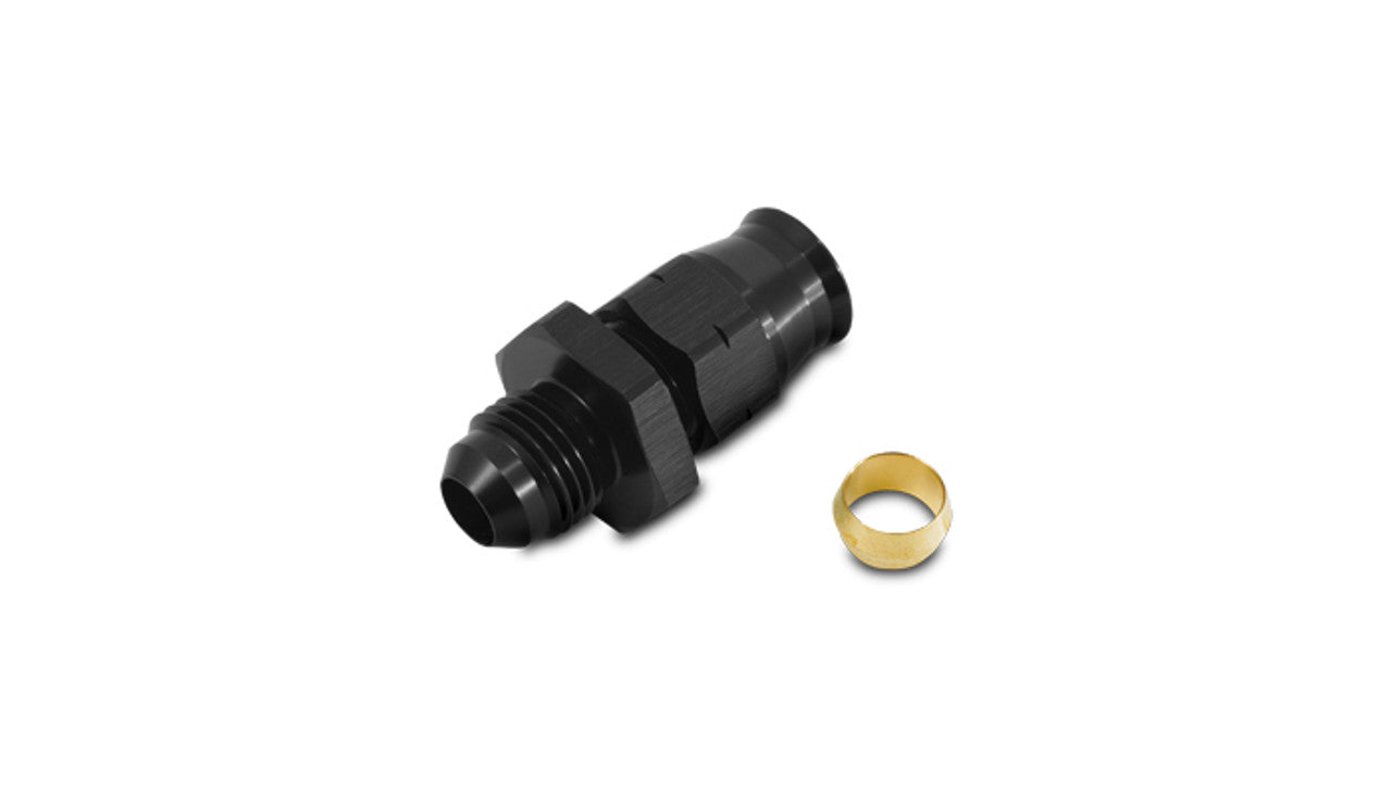 Vibrant -6AN Male to 5/16in Tube Adapter Fittings with Brass Olive Insert (16455)