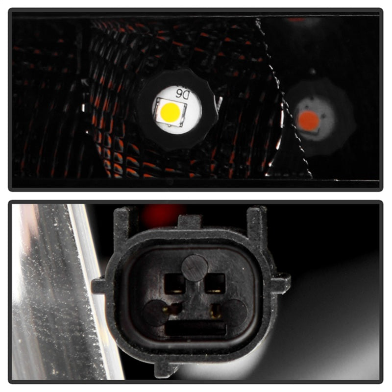 Spyder 16-21 Honda Civic Type R y Hatchback luces traseras LED con barra de luces en cromo negro (ALT-YD-HC16HB-BC)