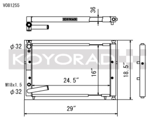 Koyo 94-01 Acura Integra w/ K-Series Swaps (2.0/2.4L) Radiator