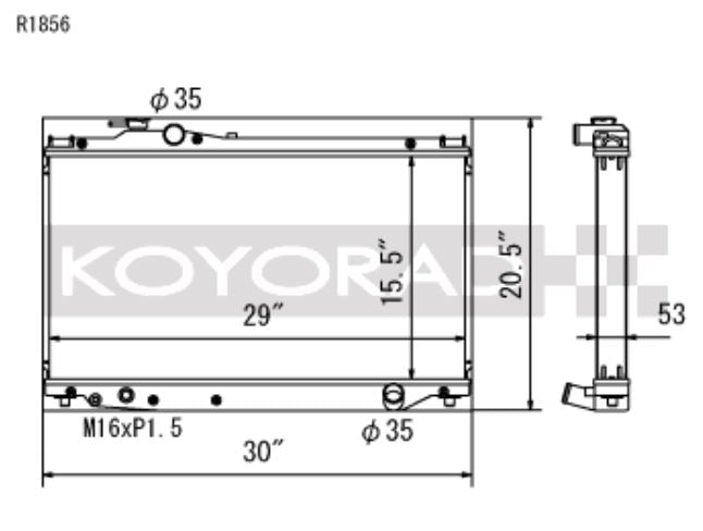 Koyo 93-98 Toyota Supra NA/Turbo (MT) Radiator