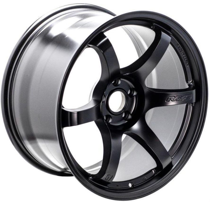 Gram Lights 57DR 18X9.5 +38 5-100 SEMI GLOSS BLACK (FR-S / BRZ)