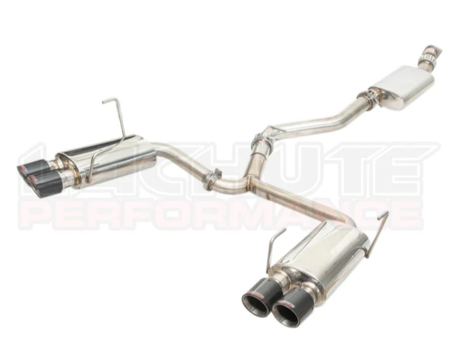 LP Aventure 2022+ Subaru WRX Catback Exhaust w/ Resonator & Carbon Tips (FLP2022+CB-WRX-SD3RC)