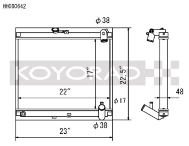 Koyo 86-88 Mazda RX-7 FC NA/Turbo (MT) Radiator (HH060642)