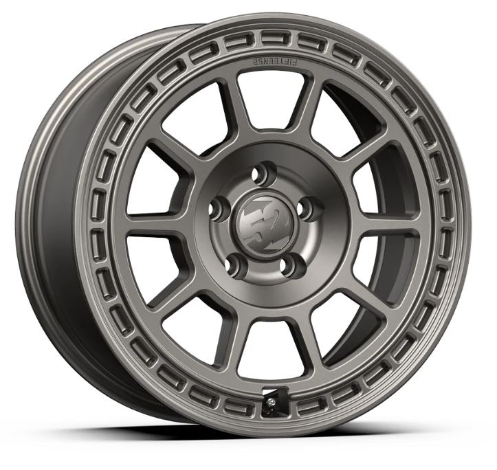 quince52 Traverse MX 17x8 5x100 38 mm ET 73,1 mm Rueda gris magnesio con orificio central (TMXMG-78050+38)