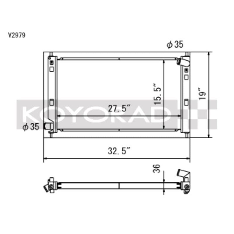 Koyo 08-09 Mitsubishi Evolution X (AT/MT) / Ralliart Turbo Radiator