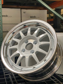 WedsSport Racing 2P 15x7" +35 4x100 White Wheel Set