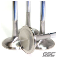 GSC P-D EJ series EJ205/EJ207/EJ257 Chrome Polished Super Alloy Exhaust Valve-33mm Head(+1mm)-SET 8