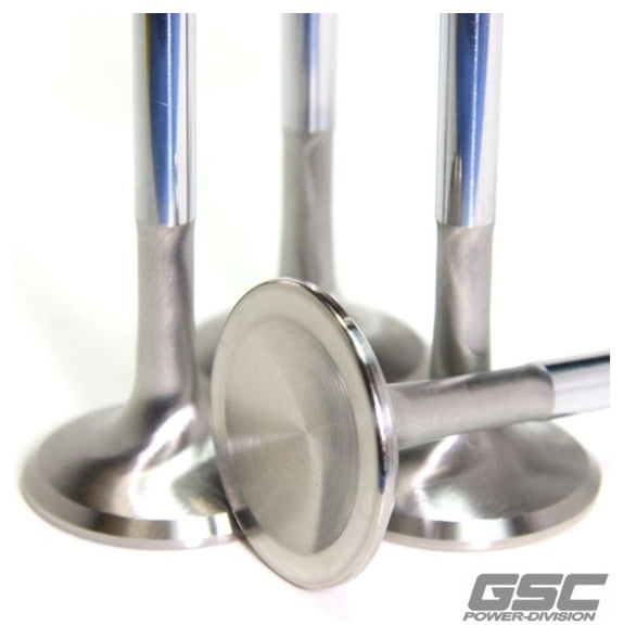 GSC P-D EJ series EJ205/EJ207/EJ257 Chrome Polished Super Alloy Exhaust Valve-33mm Head(+1mm)-SET 8 (2017-8)