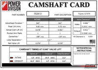 GSC P-D Toyota 1JZ-GTE S1 Camshafts 260/262 Billet