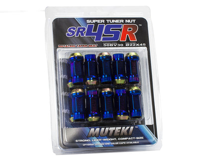 Wheel Mate Muteki SR45R Lug Nut Kit 12x1.5 - Burned Blue (32936UN)