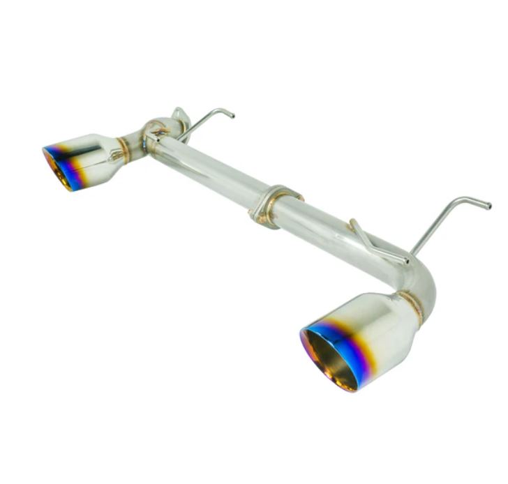 Remark Axle Back Exhaust w/Titanium Stainless Double Wall Tip - RO-TTZN-D