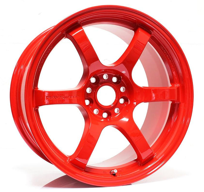 Gram Lights 57DR 18x9.5 +38 5-114.3 RUEDA MILANO ROJA