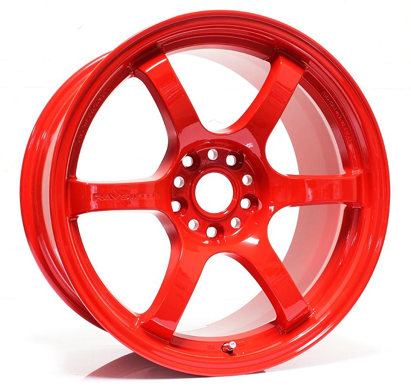 Gram Lights 57DR 18x9.5 +38 5-114.3 RUEDA MILANO ROJA