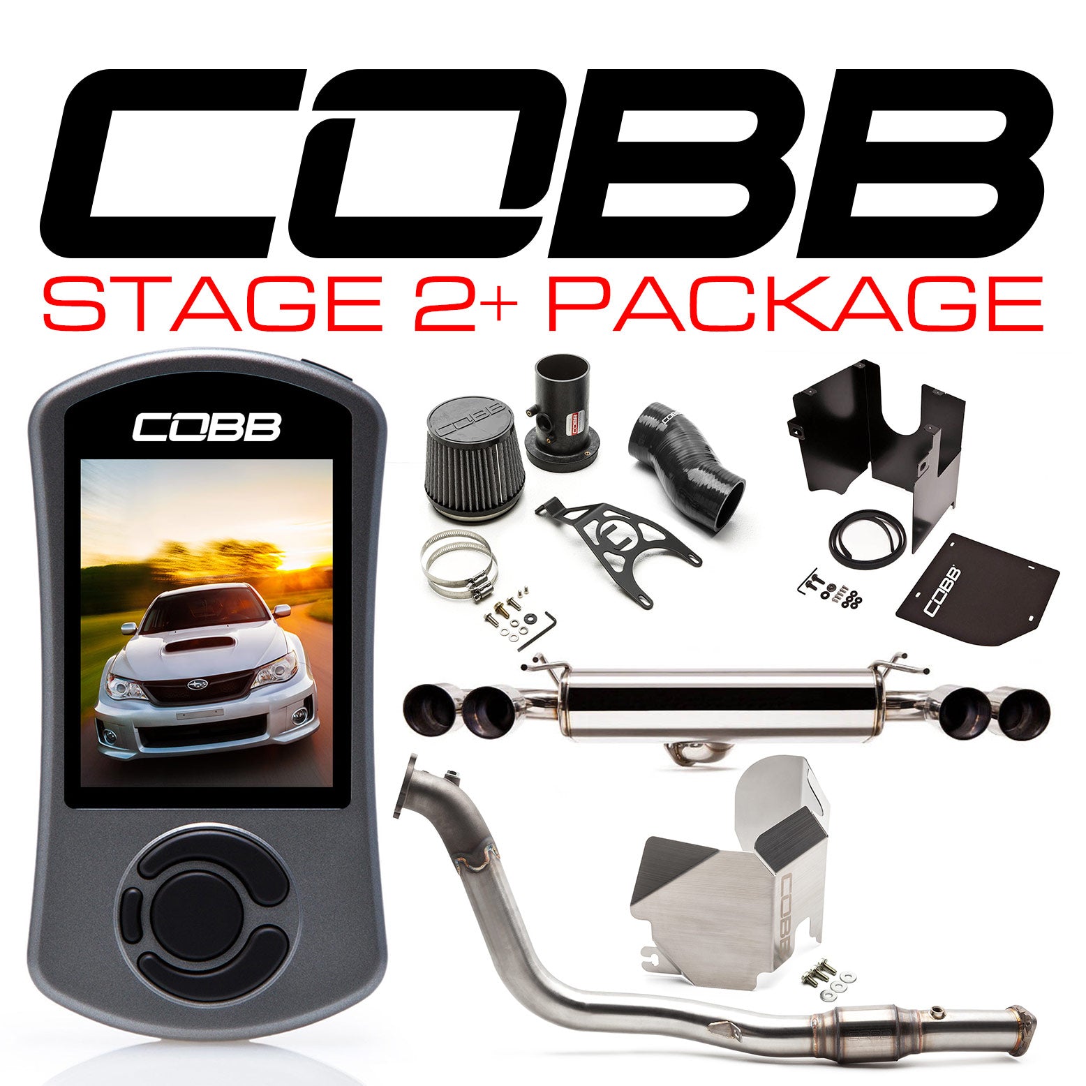 Cobb 11-14 Subaru WRX Hatch Stage 2+ Power Package - Blue