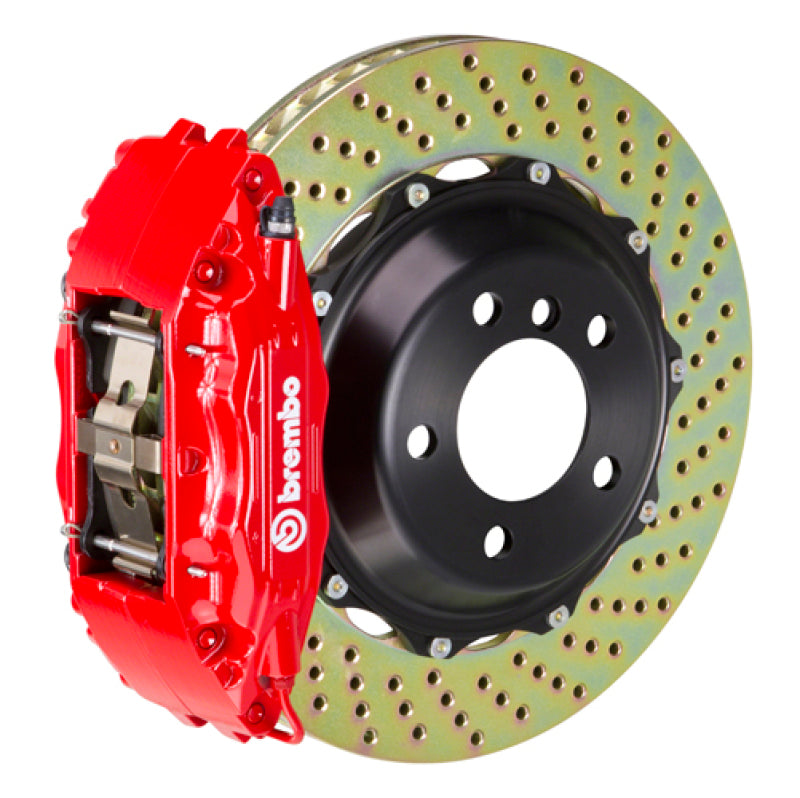 Brembo 23+ GR Corolla Front GT BBK 4 Piston Cast 355x32 2pc Rotor Drilled-Red (1M1.8068A2)