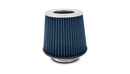 Vibrant Open Funnel Perf Air Filter (5in Cone O.D. x 5in Tall x 3in inlet I.D.) - Chrome Filter Cap