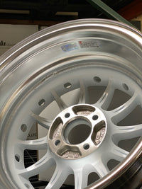 WedsSport Racing 2P 15x7" +35 4x100 White Wheel Set