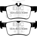 EBC 2017+ Honda Civic Type-R Redstuff Rear Brake Pads