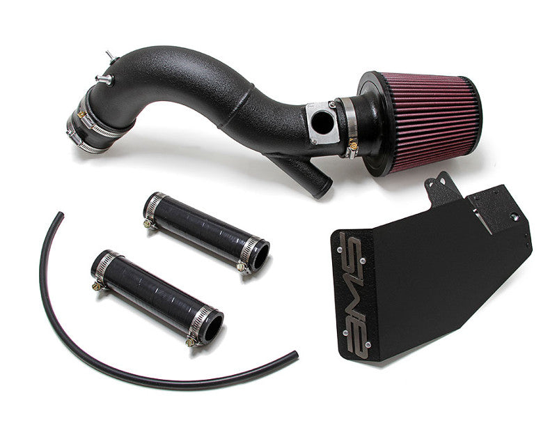 AMS Performance 08-15 Mitsubishi EVO X Replacement Intake Pipe w/MAF Housing & Bungs - Black (AMS.04.08.0002-2)