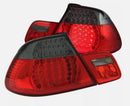 ANZO 2000-2003 BMW 3 Series E46 LED Taillights Red/Smoke 4pc | 321186 Scratch & Dent