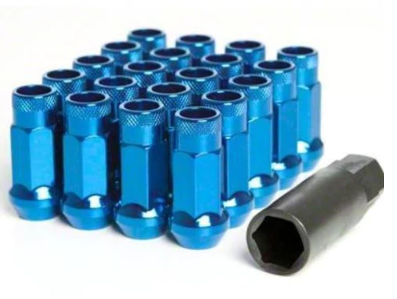 Wheel Mate Muteki SR48 Open End Lug Nuts - Blue 12x1.50 48mm (32906U)