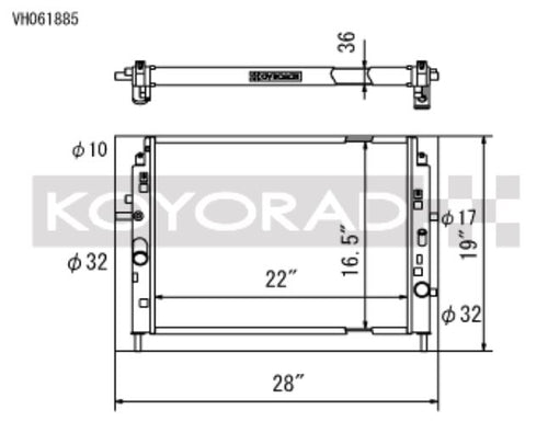 Radiador Koyo 06-15 Mazda MX-5 Miata (MT) (VH061885)