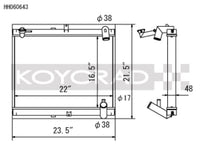 Koyo 89-92 Mazda RX-7 1.3L Late FC Chassis Turbo & Non Turbo Radiator