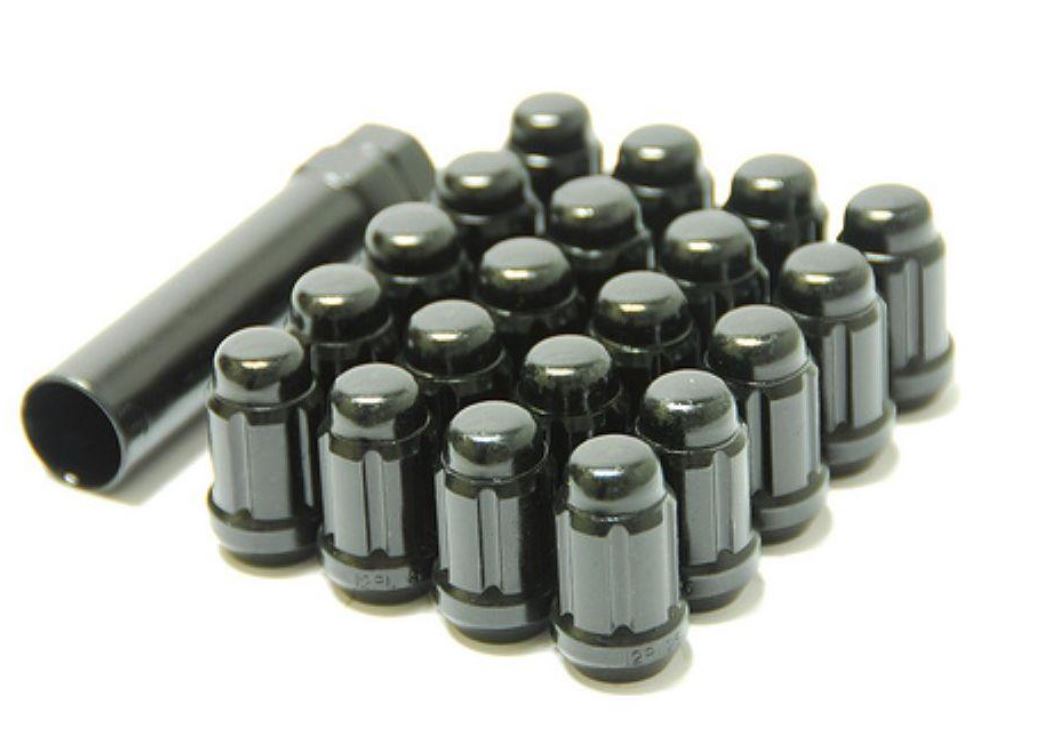 Wheel Mate Muteki Closed End Lug Nuts - Black Chrome 12x1.50