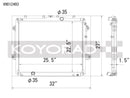 Koyorad 10-20 Toyota 4Runner 4.0L V6 (5ta generación) Radiador de aluminio - Solo uso todoterreno (VH012493)