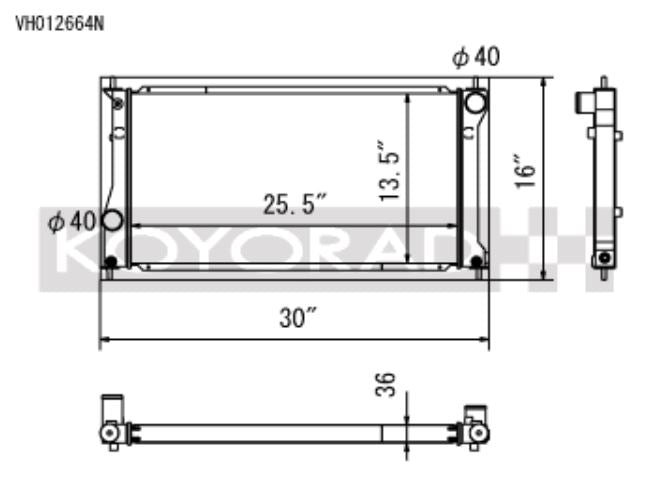 Koyo 13-20 Scion FR-S /  Subaru BRZ 2.0L / 22+ Toyota GR86 / Subaru BRZ 2.4L (MT/AT) Radiator