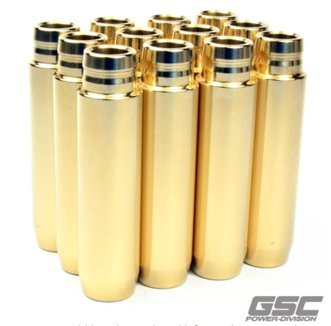 GSC P-D Porsche 996/997 Turbo Manganese Bronze STD Style Exhaust Valve Guide - SET OF 12