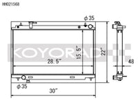 Koyo 02-06 Nissan 350Z 3.5L V6 Radiator