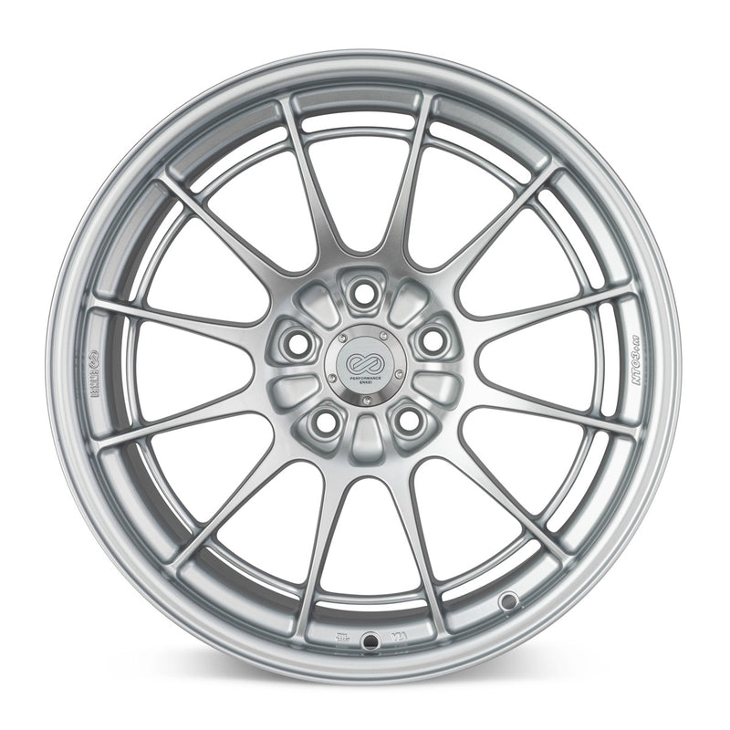 Enkei NT03+M 18x7.5 5x114.3 42mm Offset 72.6mm Bore Hyper Silver Wheel (3658756542HS)