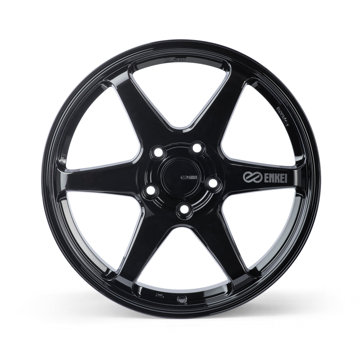 Enkei T6R 18x9.5 38mm Offset 5x114.3 Bolt Pattern 72.6 Bore Matte Black Wheel (539-895-6538BK)