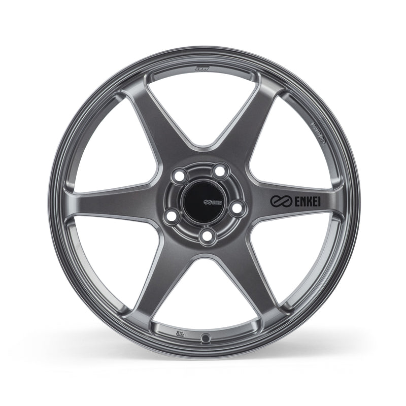 Enkei T6R 18x9.5 38mm Offset 5x114.3 Bolt Pattern 72.6 Bore Matte Gunmetal Wheel (539-895-6538GM)