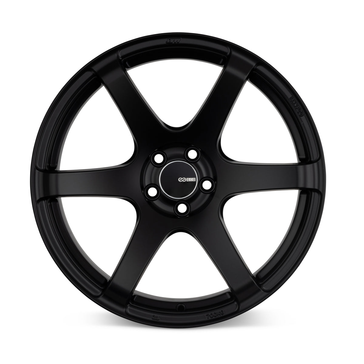 Enkei T6S 18x8.5 50mm Offset 5x114.3 Patrón de pernos 72.6 Diámetro Rueda negra mate (485-885-6550BK)