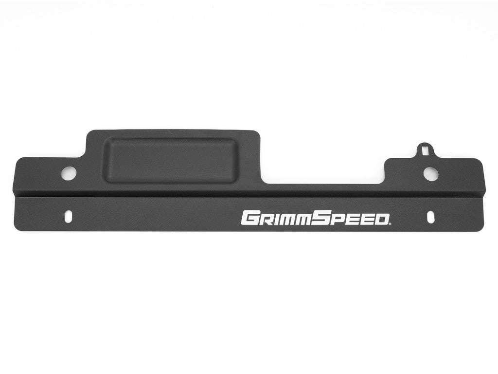 GrimmSpeed ​​02-07 Subaru Impreza/WRX / 04-07 STI Cubierta de radiador con bandeja de herramientas - Negro (096005)