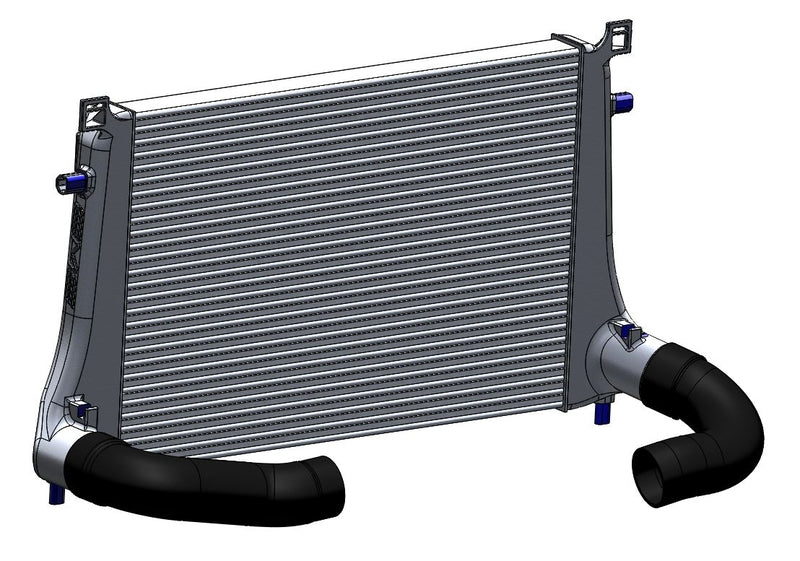 AMS Performance 2015+ VW Golf R MK7 Front Mount Intercooler Upgrade w/Cast End Tanks