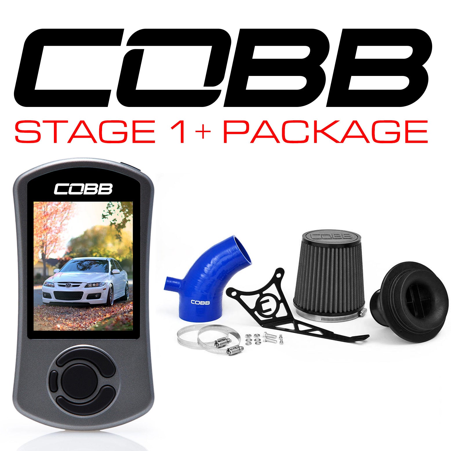 Cobb 06-07 Mazdaspeed6 Etapa 1+ Paquete de potencia - Azul (MAZ000011P-BL)