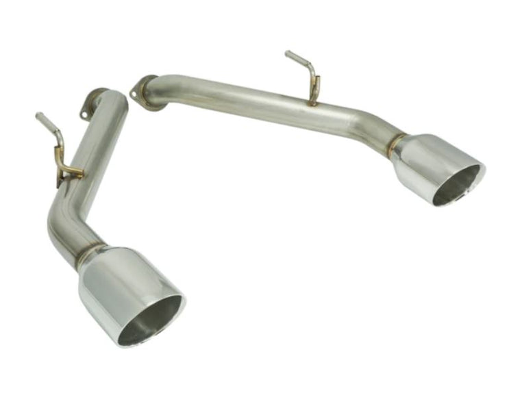 Remark 2014+ Infiniti Q50 Axle Back Exhaust w/Stainless Steel Single Wall Tip (RO-TSQ5-S)