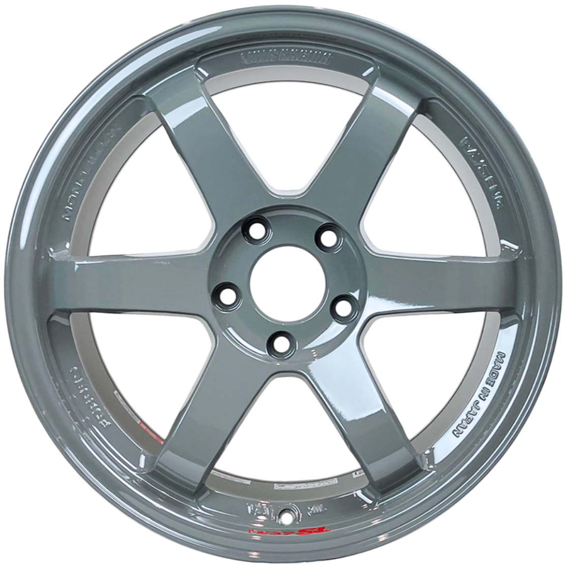 Volk Racing TE37SL 18x9.5 +38 5x120 Gris Brillante (17+ Honda Civic Type R)