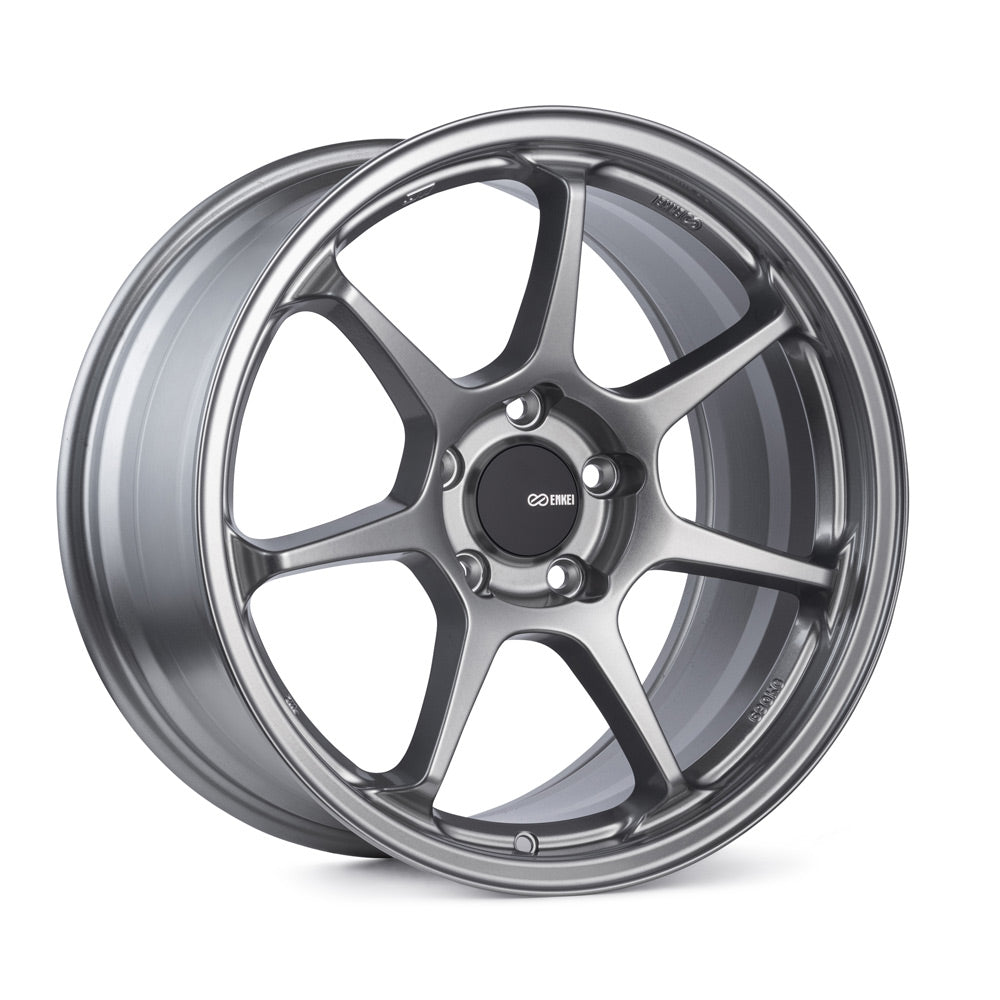 Rueda Enkei TS-7 18x9,5 5x114,3 38 mm de compensación, 72,6 mm de diámetro, color gris tormenta (535-895-6538GR)