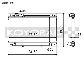 Koyo 89-92 Toyota Cressida 3.0L I6 Manual Only (VH010195N)