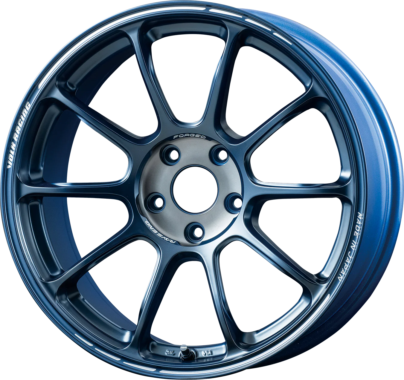 Rueda VOLK ZE40 Time Attack III 18X9.5" +44 5x120 en azul metálico/transparente oscuro mate