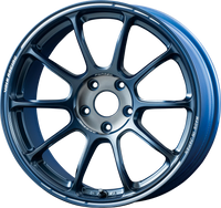 VOLK ZE40 Time Attack III 18X9.5" +44 5x120 Wheel in Metallic Blue/ Matte Dark Clear