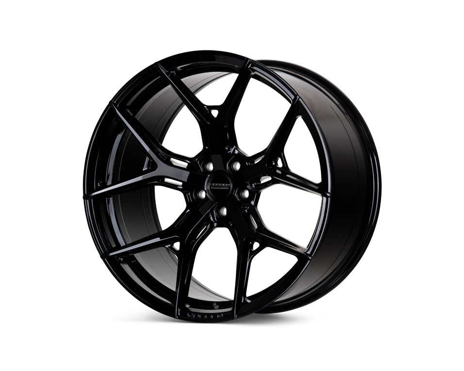 Vossen HF-5 20x9 / 5x112 / ET25 / Cara Plana / 66.5 - Negro Brillo (HF5-0M04)