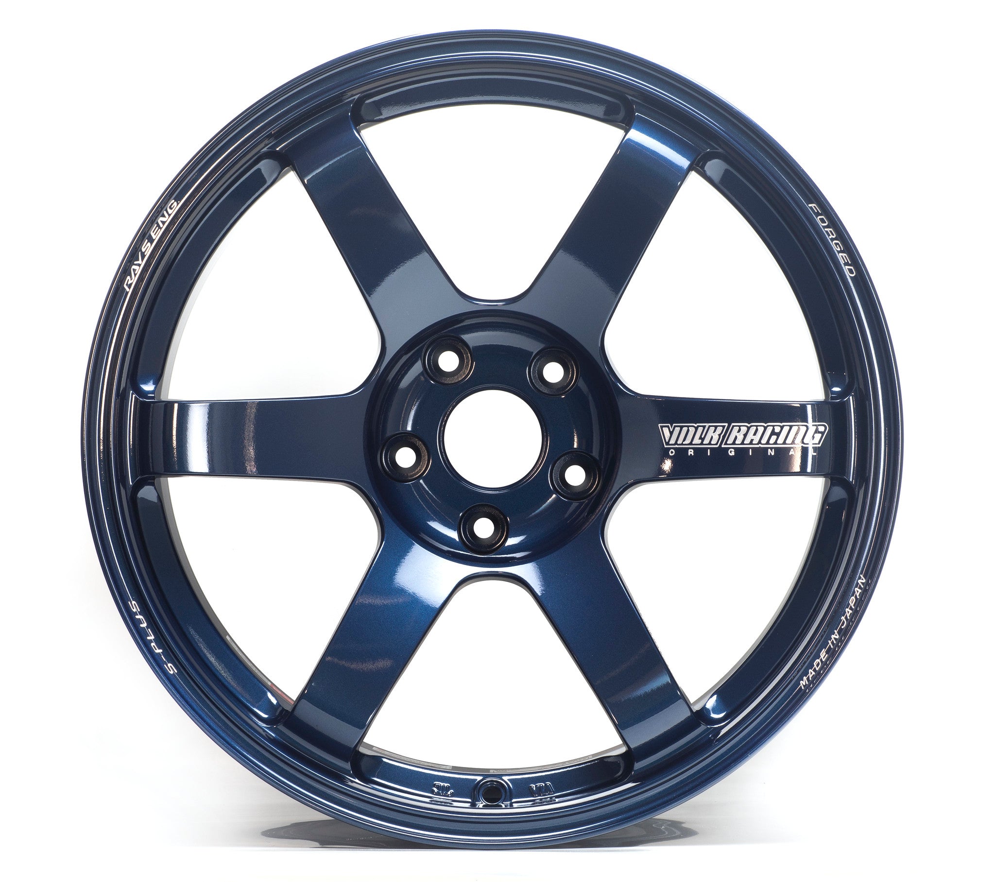 Volk TE37 S-Plus 18x9.5" +38 5x114.3 Wheel in Mag Blue