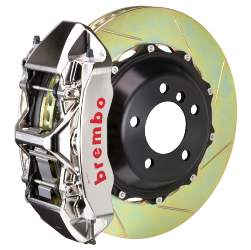 Brembo 23+ GR Corolla Front GTR BBK 4 Piston Billet355x32 2pc Rotor Slotted Type-1- Nickel Plated (1M2.8068AR)